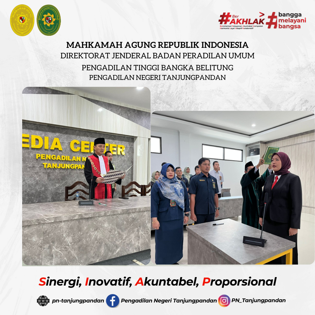 Pelantikan Panitera Pengganti Rizka Pratami Nirasuanda, S.H