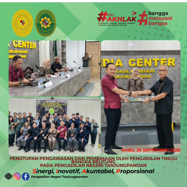 Penutupan Pengawasan dari Pengadilan Tinggi Bangka Belitung di Pengadilan Negeri Tanjungpandan (13)